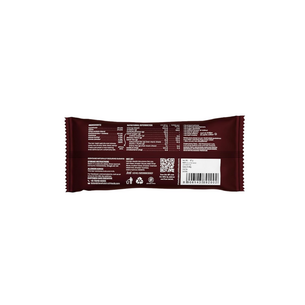 The Whole Truth High Protein Hazelnut Cocoa Protein Bar | Grocsy