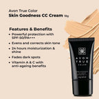 Avon True Color Skin Goodness CC Cream - Medium Wheat | Grocsy