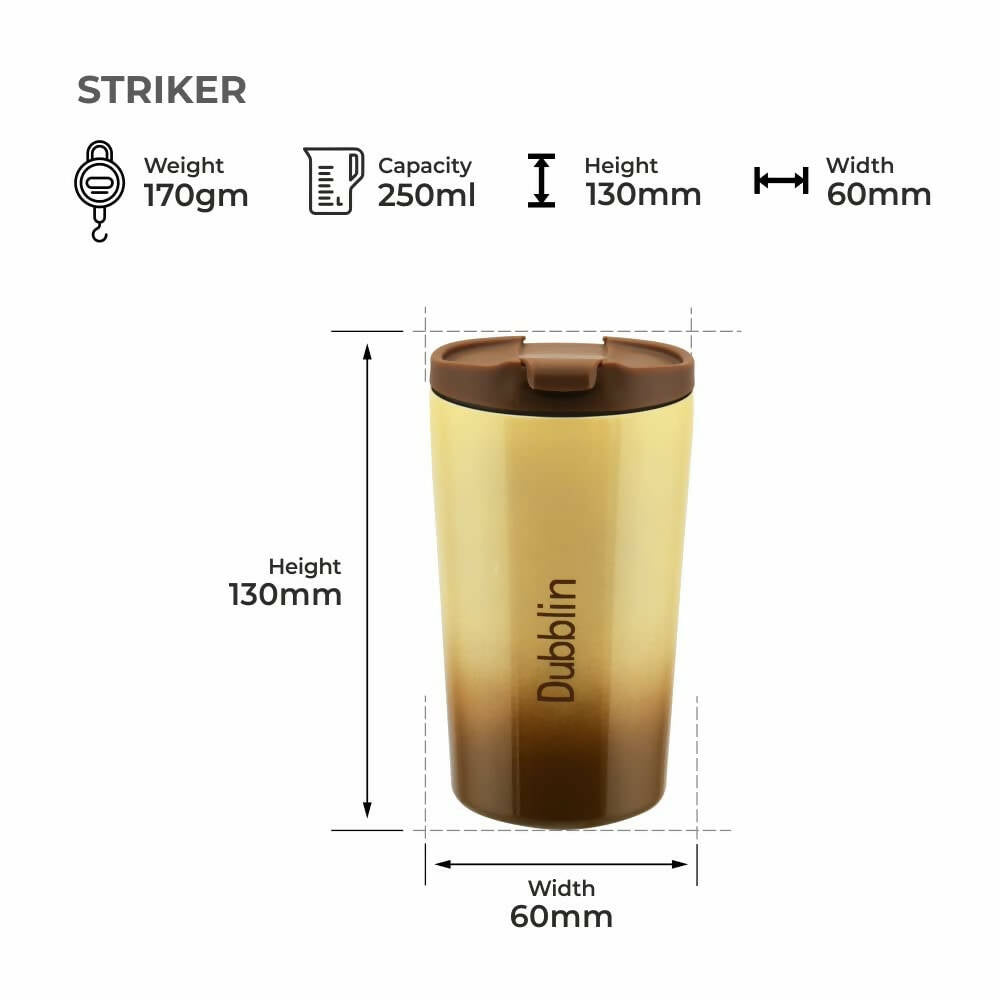 Dubblin Striker Stainless Steel Mug | Grocsy