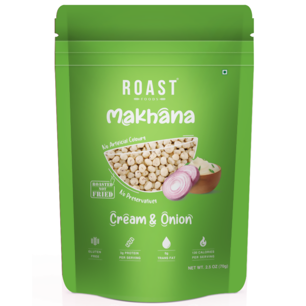 Roast Foods Makhana Cream & Onion | Grocsy
