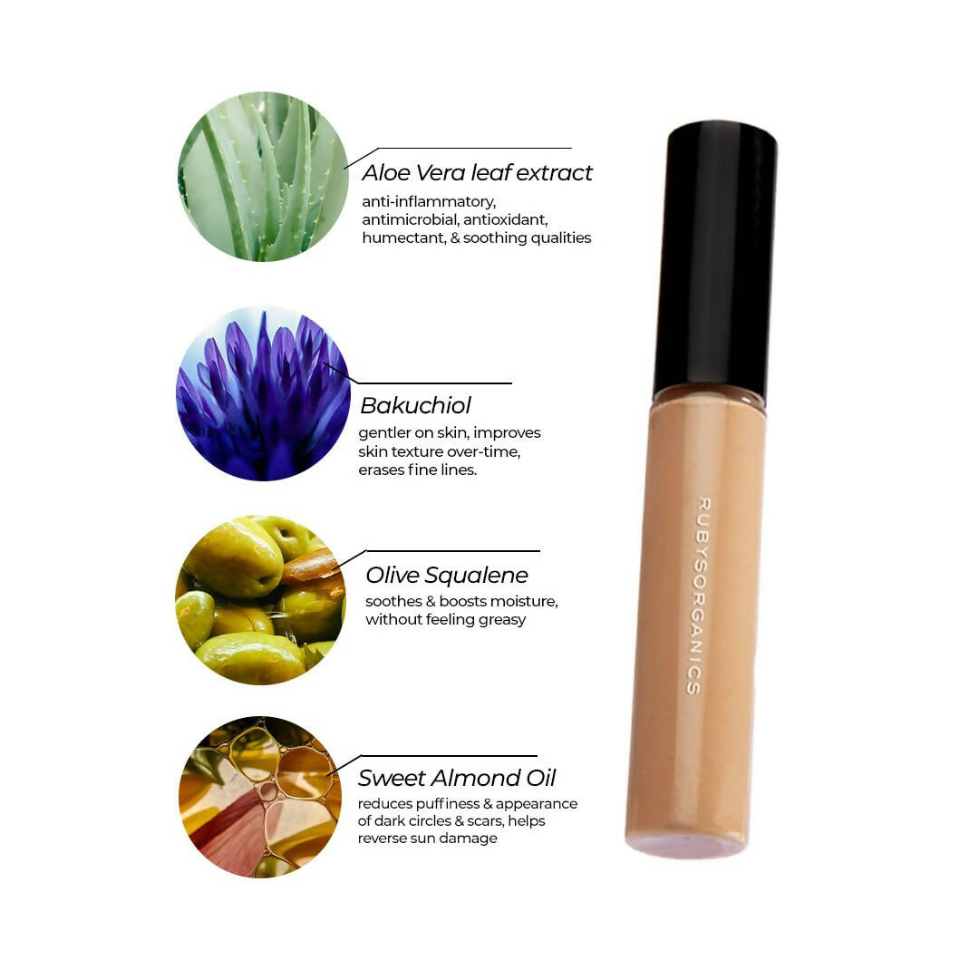 Ruby's Organics Hydra Liquid Concealer-HC 4 - Medium to Deep Skin Tones | Grocsy