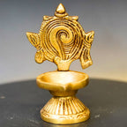 Brass Shankh Diya | Grocsy