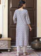 Vegaa Fashion Light-Beige Cotton Kota Checks Salwar Suit | Grocsy