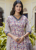 Vegaa Fashion Cream Cotton Kota Checks Salwar Suit | Grocsy