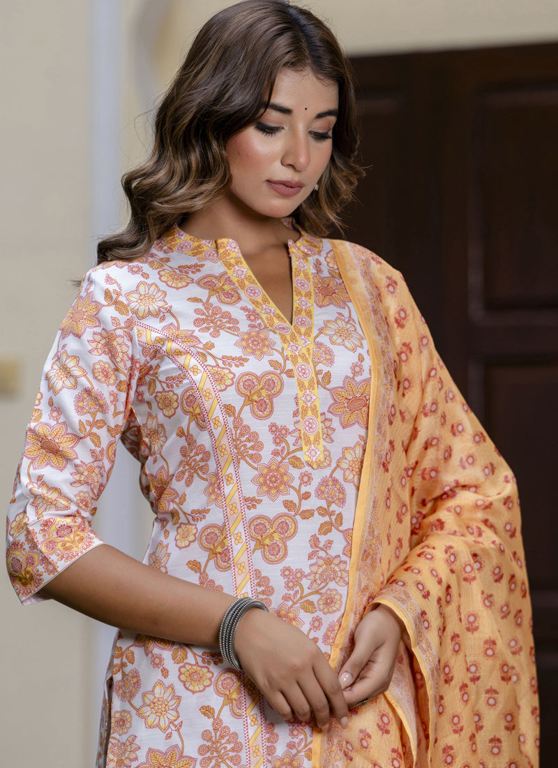 Vegaa Fashion Light-Sky Blue Cotton Kota Checks Salwar Suit | Grocsy