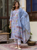 Vegaa Fashion Off-White Cotton Kota Checks Salwar Suit | Grocsy