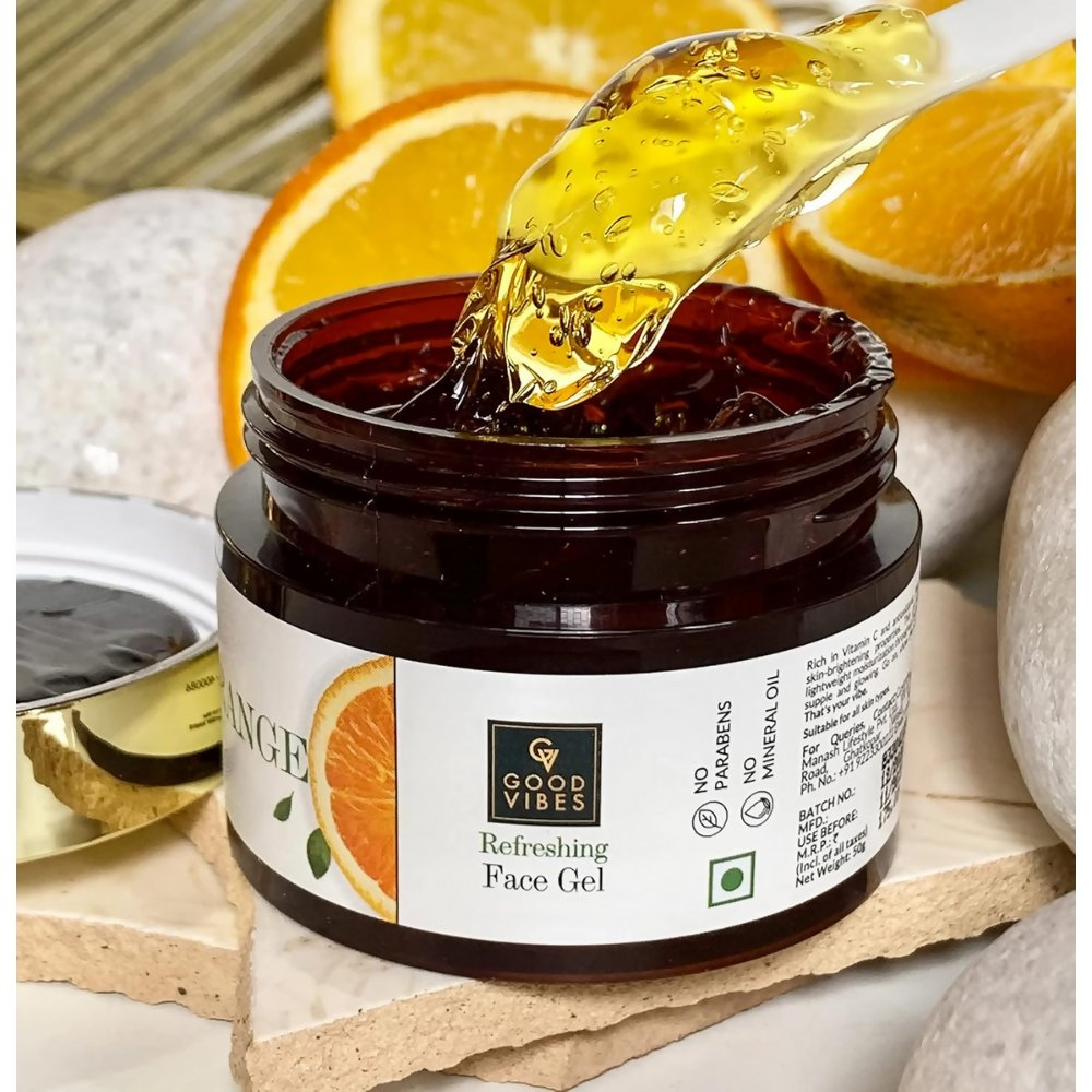 Good Vibes Orange Refreshing Face Gel | Grocsy