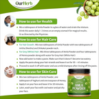 OurHerb Pure & Natural Amla Powder for Health, Skin & Hair | Grocsy