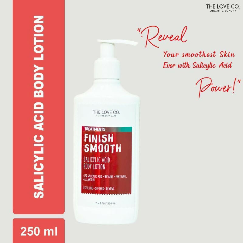 The Love Co. Finish Smooth Salicylic Acid Body Lotion | Grocsy