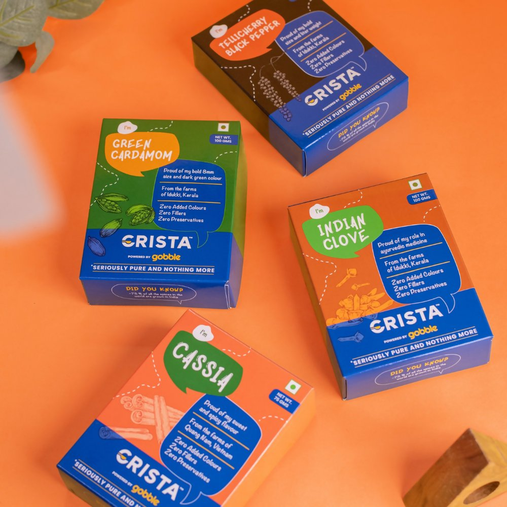 Crista Spices Earthy Spice Potli - Orange | Grocsy