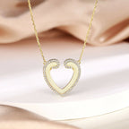 Cauer CAUER 925 Sterling Silver Moissanite Round Pendant Chain | Grocsy