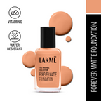 Lakme Forever Matte Foundation For Superior Coverage - Resist Pearl | Grocsy