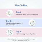 The Moms Co Natural Baby Hair Oil For Strengthens & Softens Baby's Hair | Grocsy