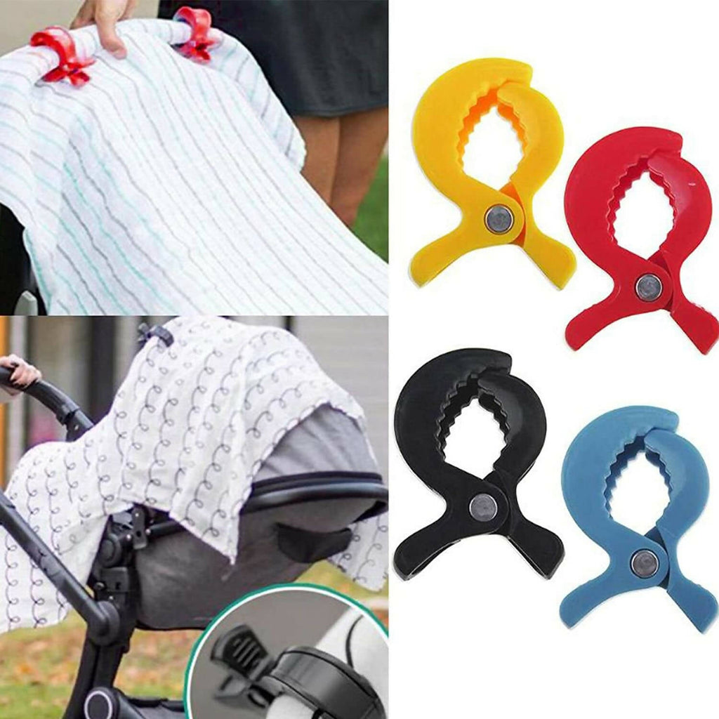 Safe-O-Kid Baby Stroller Seat Cover Clips For Protection & Safety for kids- Black | Grocsy