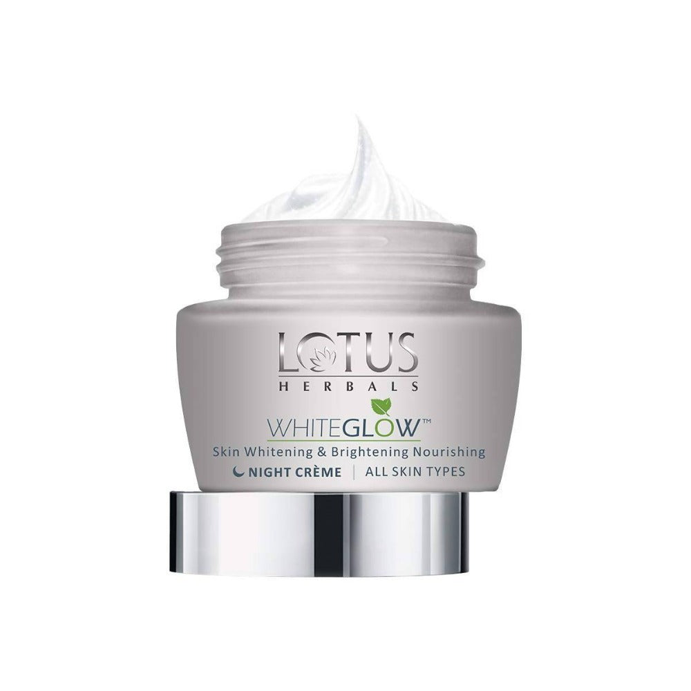 Lotus Herbals Whiteglow Skin Whitening & Brightening Nourishing Night Creme | Grocsy