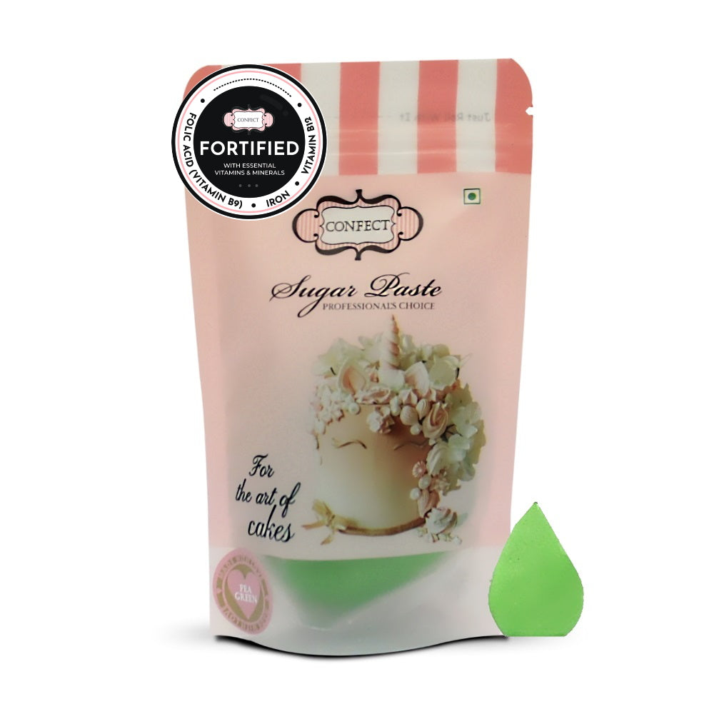 Confect Pea Green Fondant | Edible Nutritional Sugarpaste | Grocsy