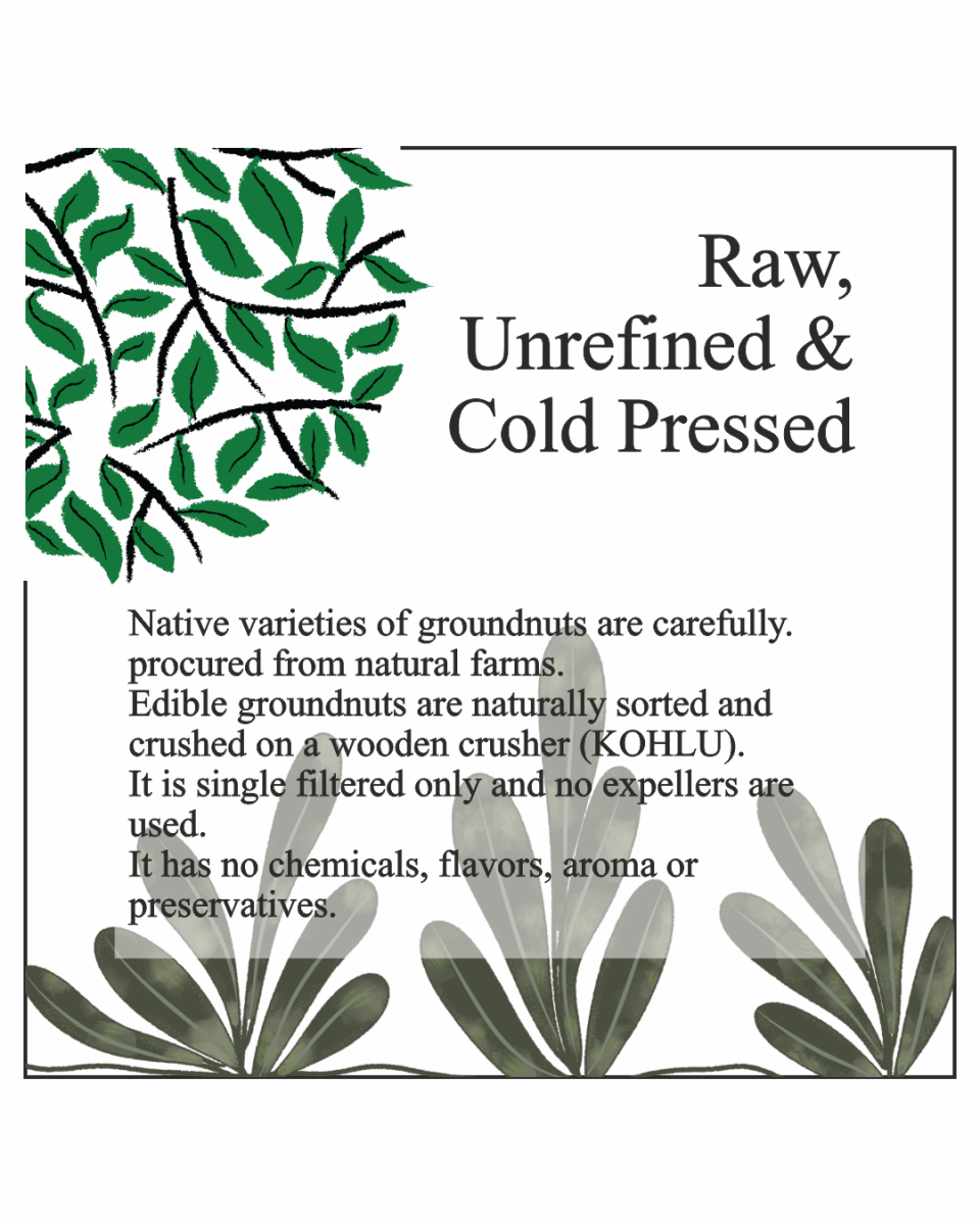 Asavi Cold Pressed Groundnut Oil | Grocsy