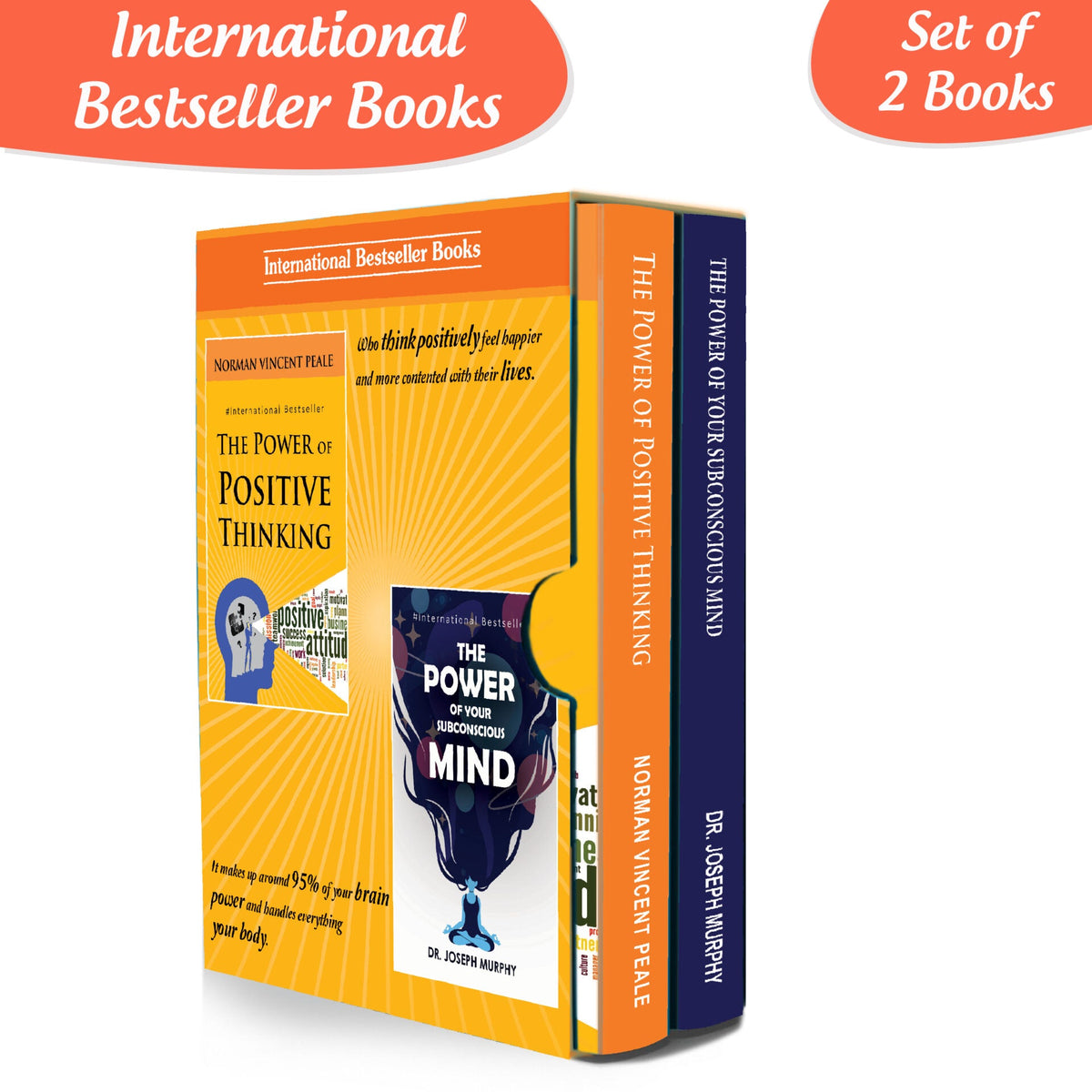Personality Development Books Set of 2| The Power of your Subconscious Mind, The Power of Positive Thinking | Grocsy