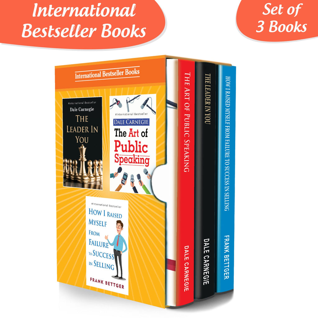 Personality Development for Business Management Books Set of 3| Success In Selling, Leaders, The Art of Public Speaking | Grocsy