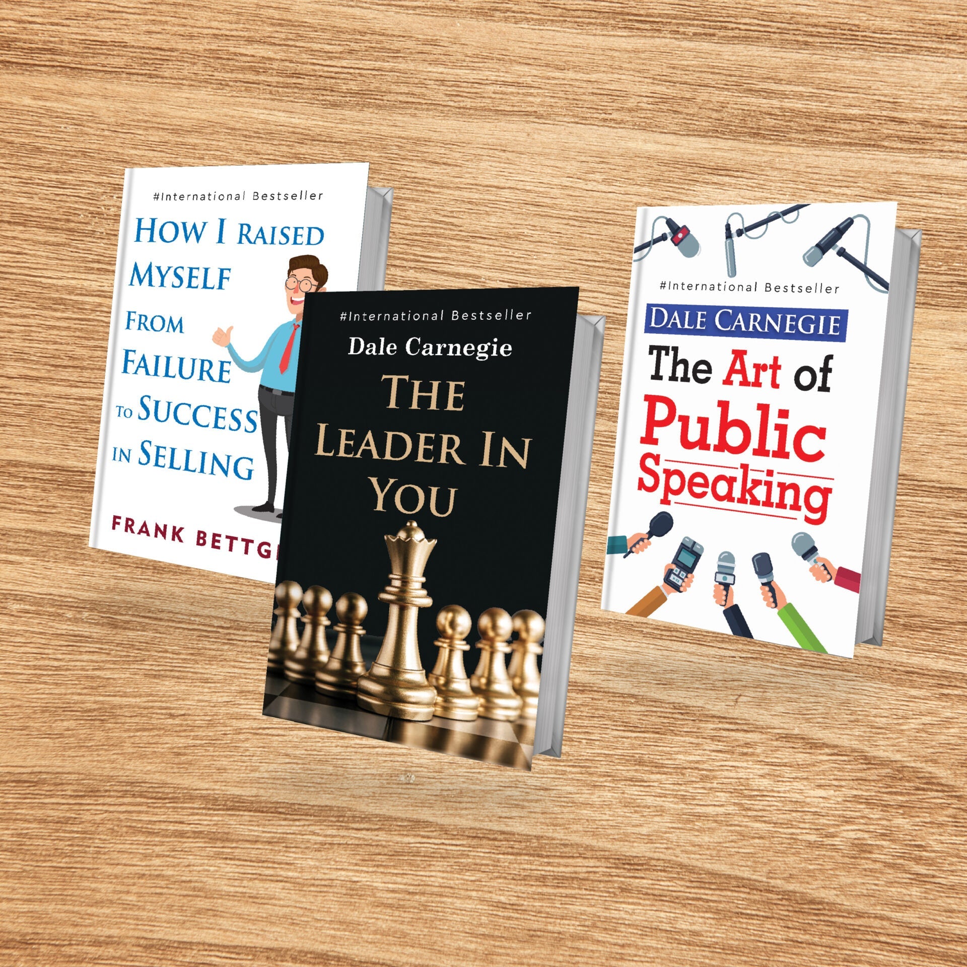 Personality Development for Business Management Books Set of 3| Success In Selling, Leaders, The Art of Public Speaking | Grocsy