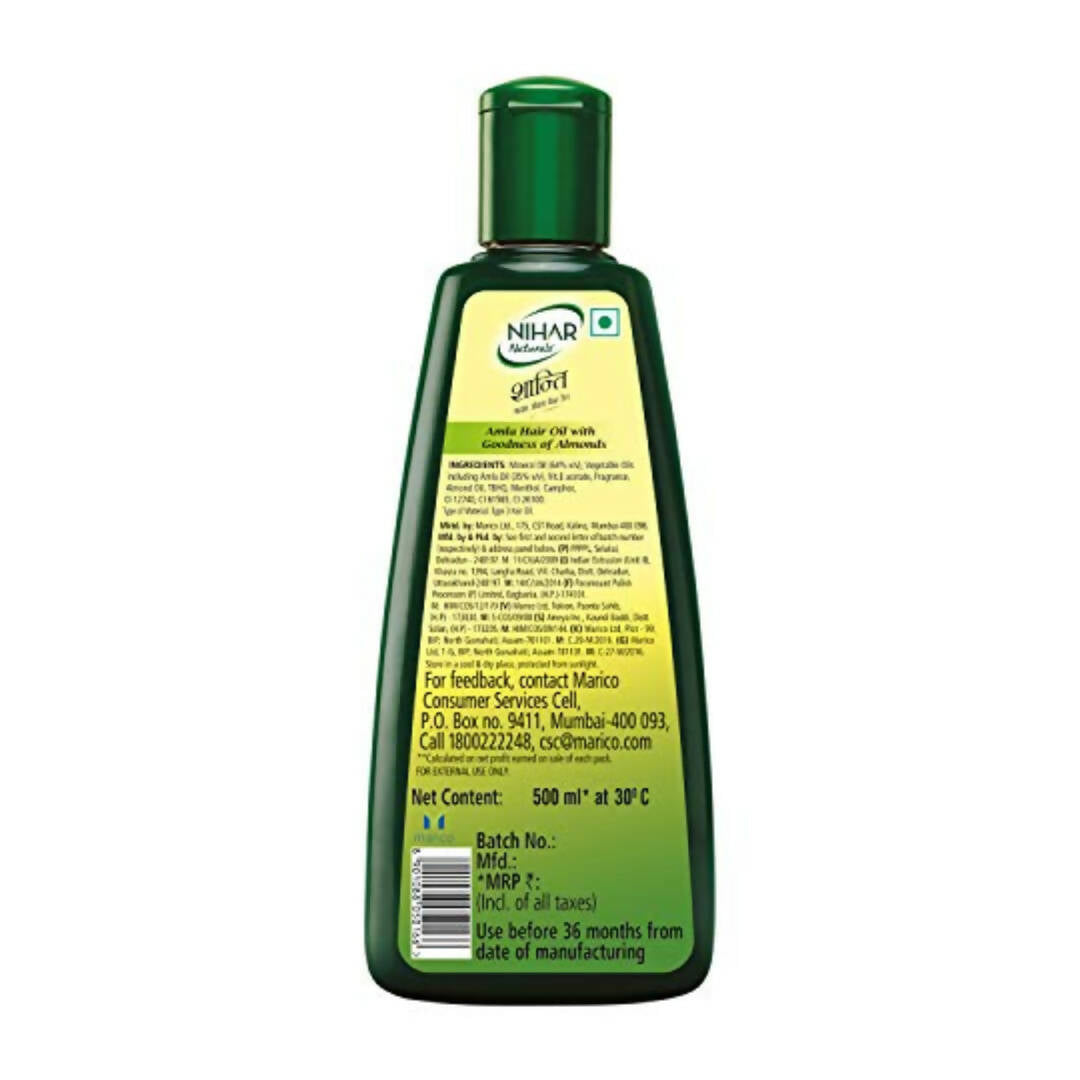 Nihar Shanti Amla Badam Hair Oil | Grocsy