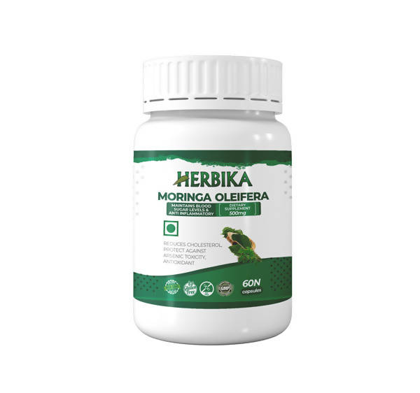 Herbika Moringa Oleifera Capsules | Grocsy