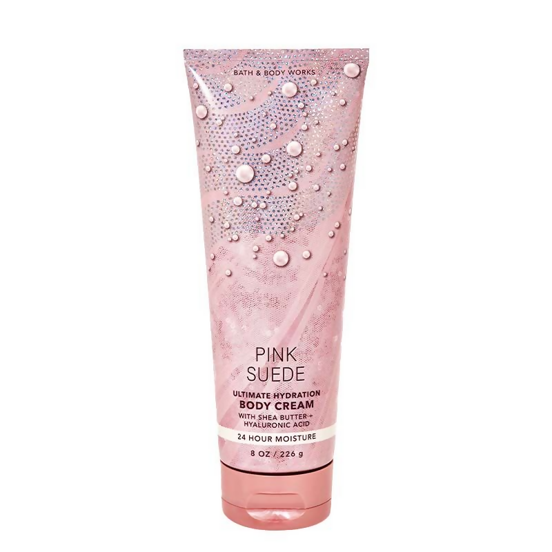 Bath & Body Works Pink Suede Ultimate Hydration Body Cream | Grocsy
