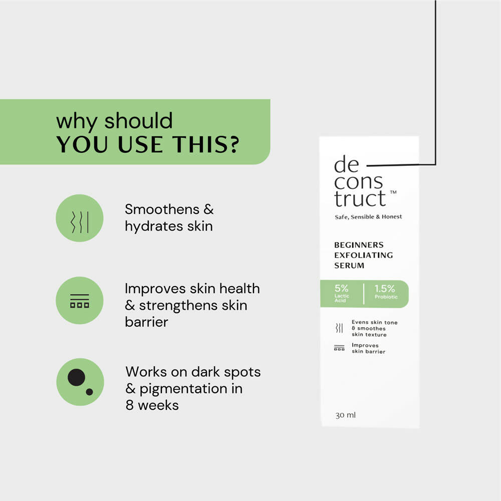 Deconstruct Beginners Exfoliating Serum | Grocsy