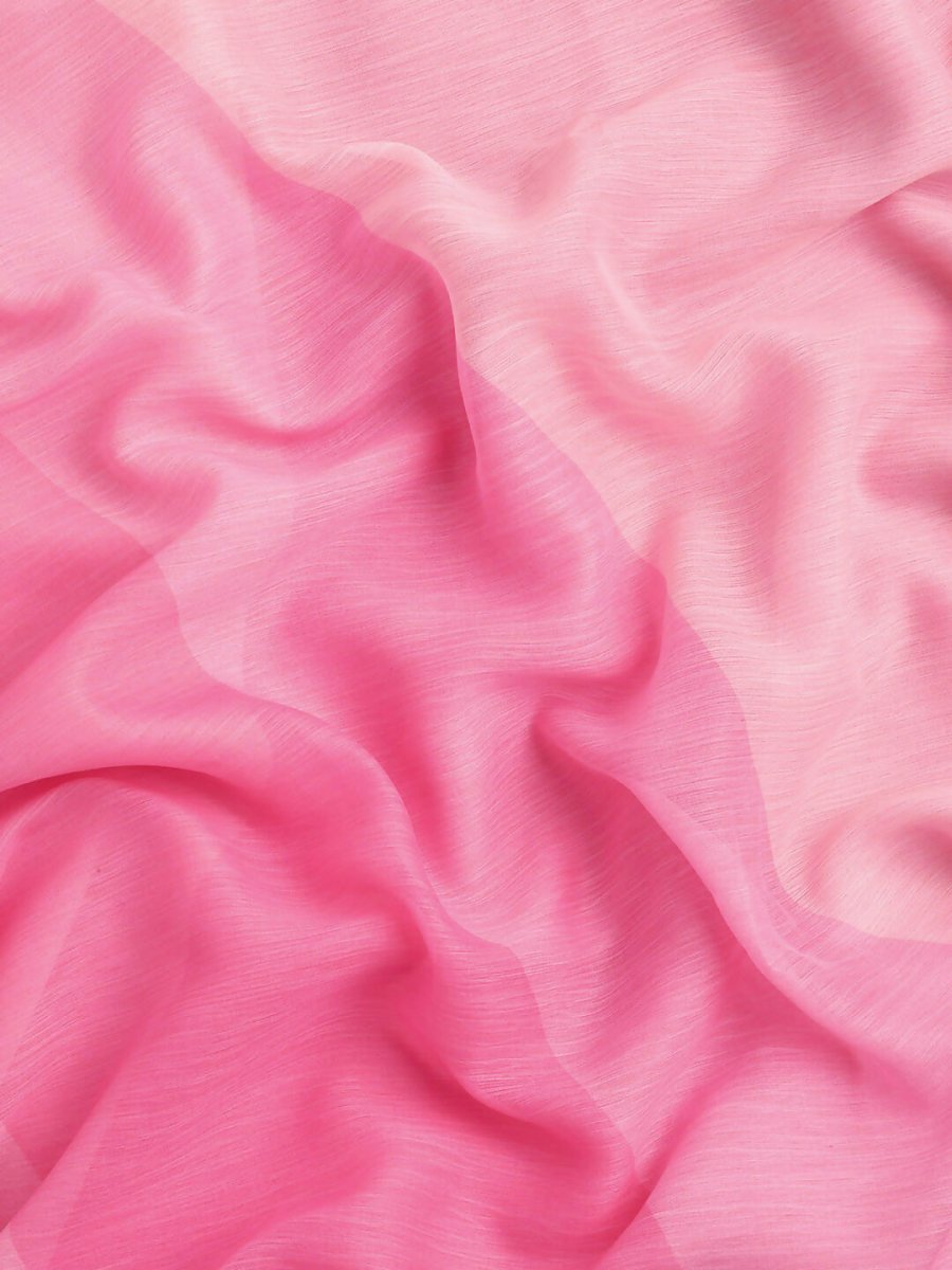 Ahalyaa Women's Traditional Semi Stitch Saree - Pink | Grocsy