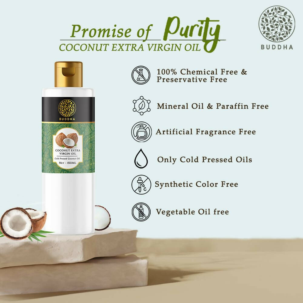 Buddha Natural Cold Pressed Extra Virgin Coconut Oil | Grocsy