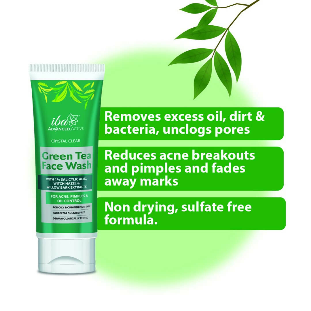 Iba Advanced Activs Crystal Clear Green Tea Face Wash | Grocsy