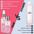 The Natural Wash Steam Distilled Rose Water | Grocsy