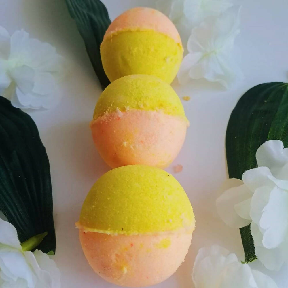 Aaranyam Fizzy Aromatic Bath Soap Orange & Lemon | Grocsy