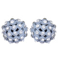 Trendoo Jewelry Gold-Polished Stylish Fancy Grey Studs