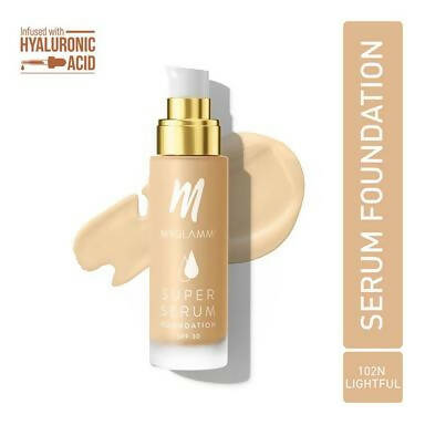 MyGlamm Super Serum Foundation - 102N Lightful | Grocsy
