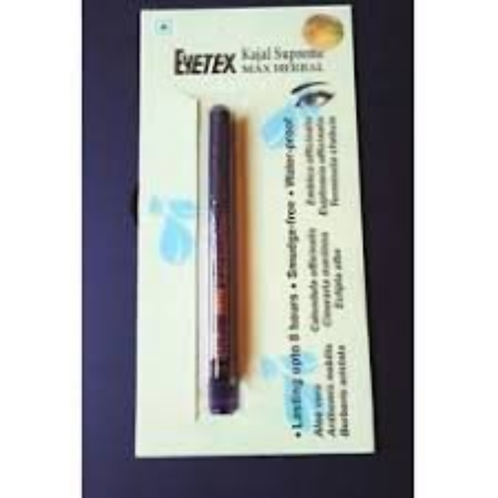 Eyetex Matte Finish Supreme Max Herbal Kajal - Black | Grocsy