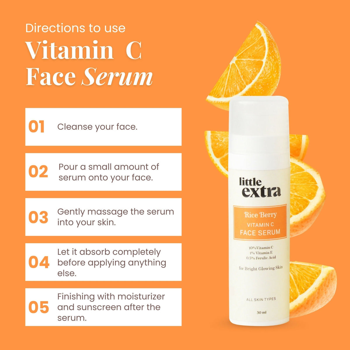 Little Extra Rice Berry 10% Vitamin C Face Serum | Grocsy