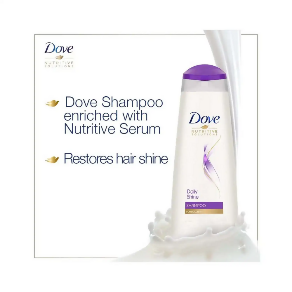 Dove Daily Shine Shampoo + Shine Serum With UV Protection | Grocsy