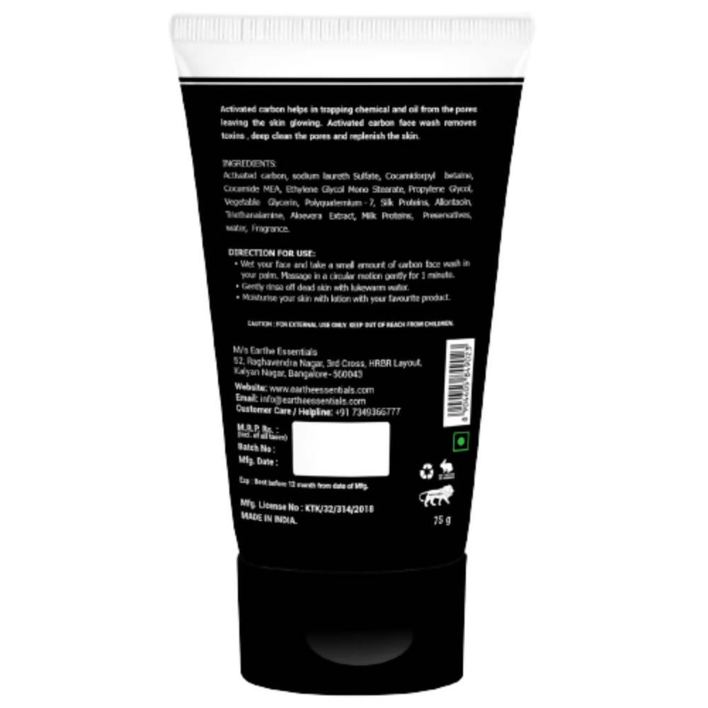 Earthe Essentials Activated Carbon Face Wash | Grocsy