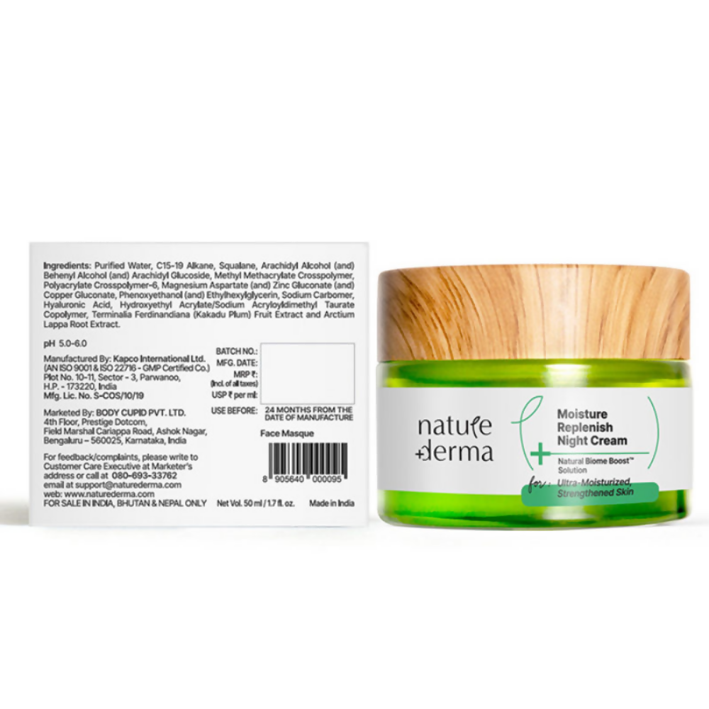 Nature Derma Moisture Replenish Night Cream | Grocsy