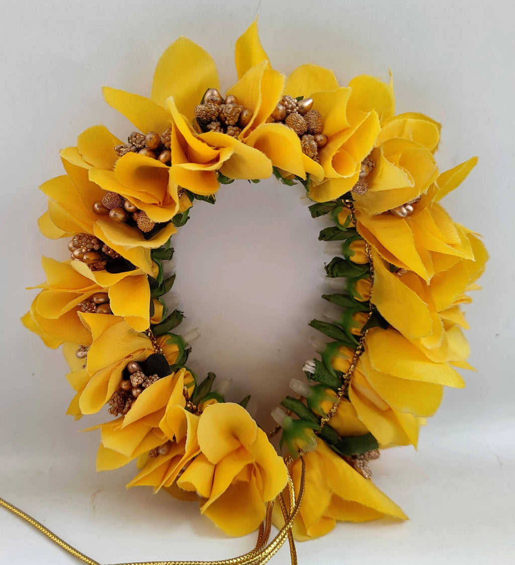 Yellow Orchids Gajra | Grocsy