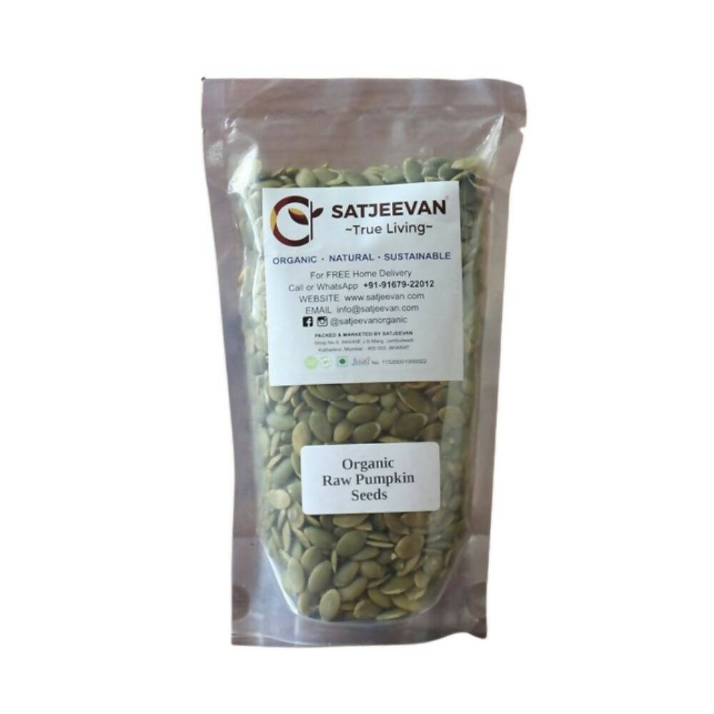 Satjeevan Organic Raw Pumpkin Seeds | Grocsy