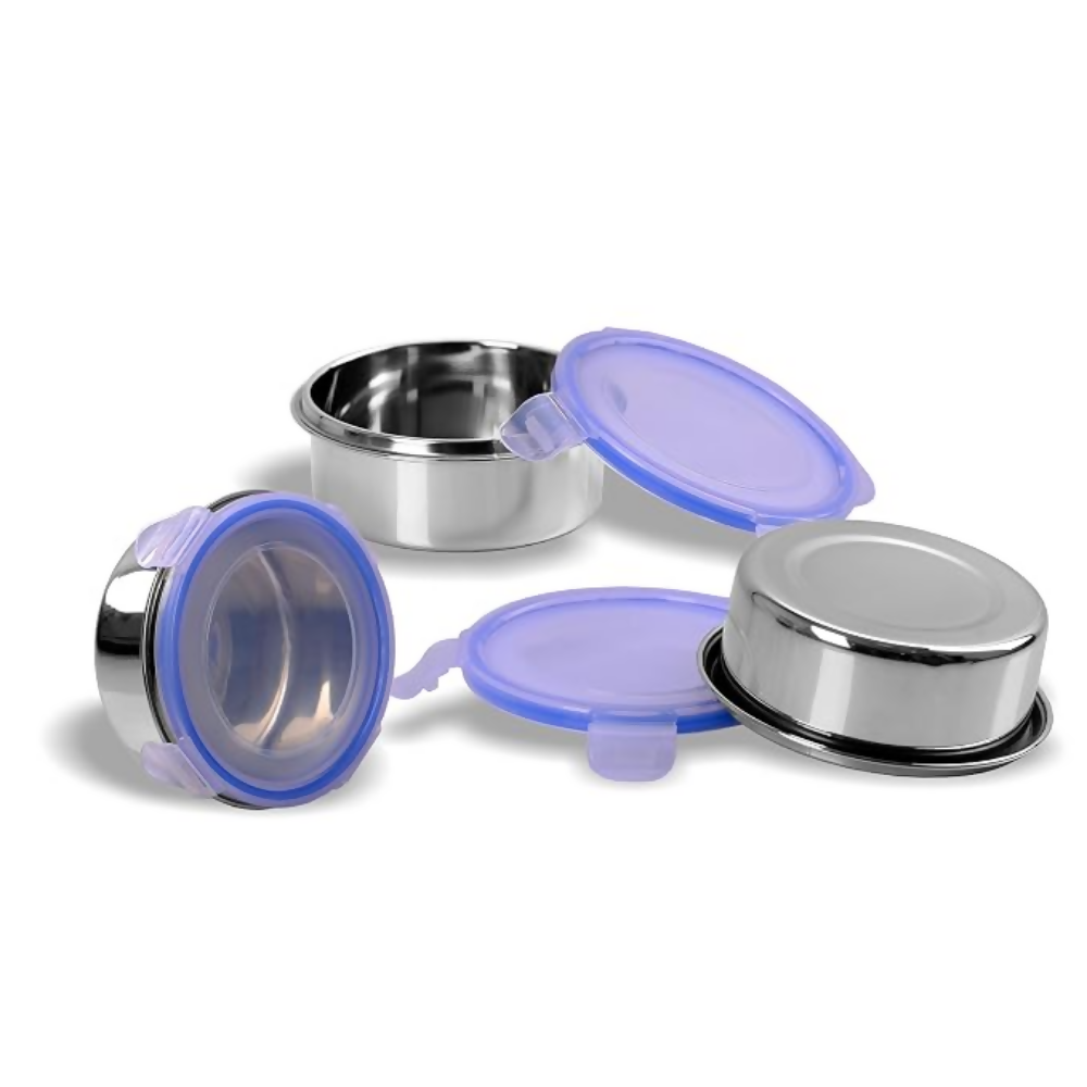 Sumeet Stainless Steel Airtight Containers With Leak Proof Lids | Grocsy