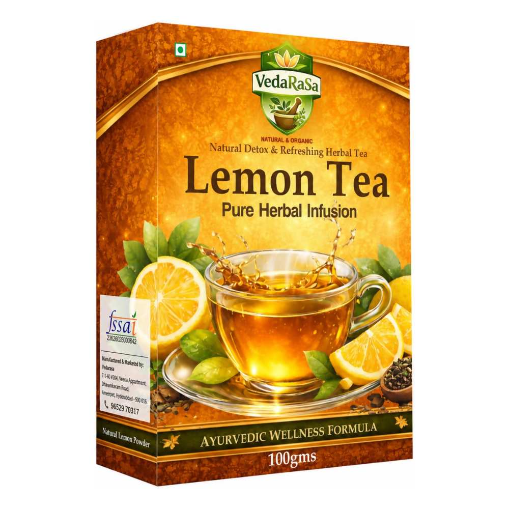VedaRasa Premium Organic Lemon Instant Tea Premix Powder | Grocsy