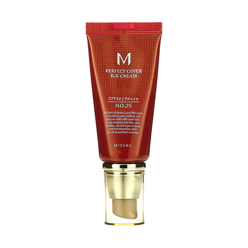 Missha Perfect Cover Bb Cream Spf42 Pa+++ - No.25 Warm Beige | Grocsy