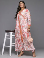 Ahalyaa Women's Traditional wear Kurta Set - Pink | Grocsy