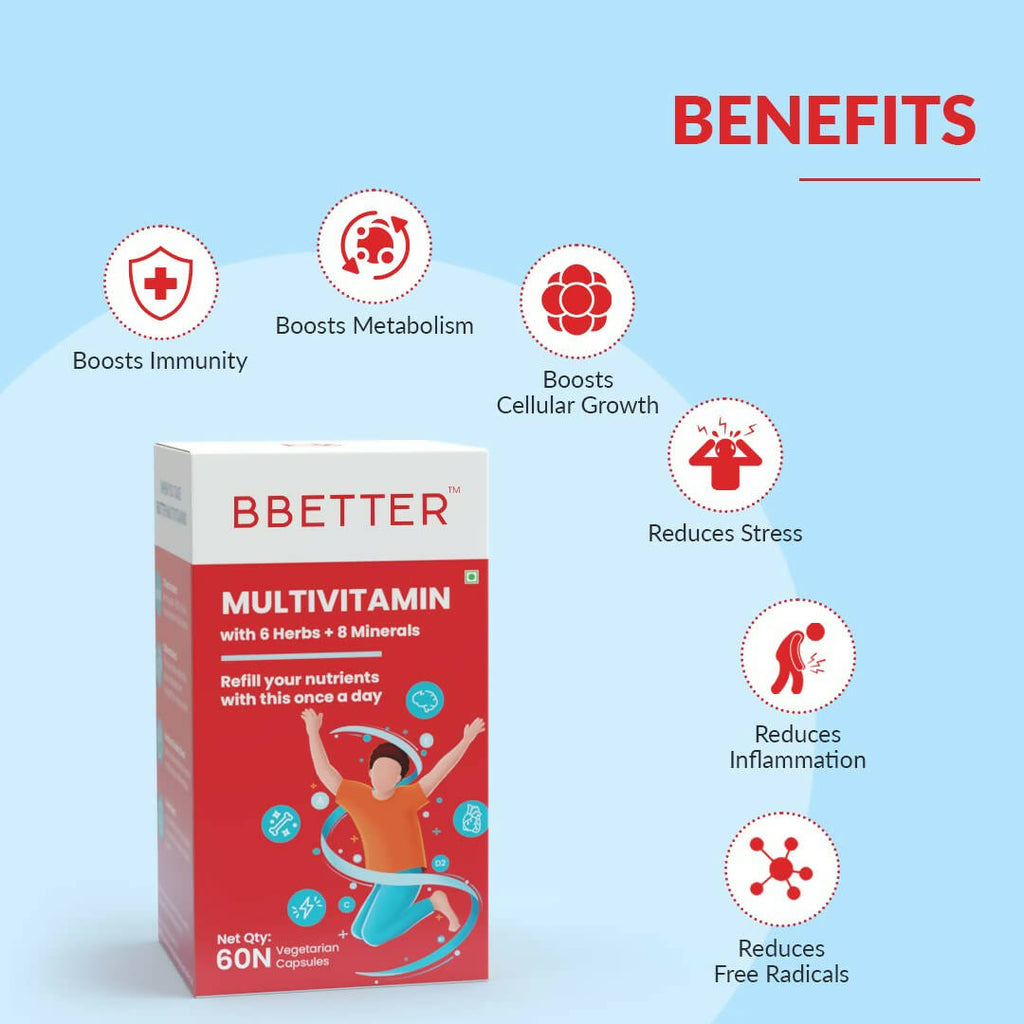 BBETTER Multivitamin Capsules for Men & Women | Grocsy