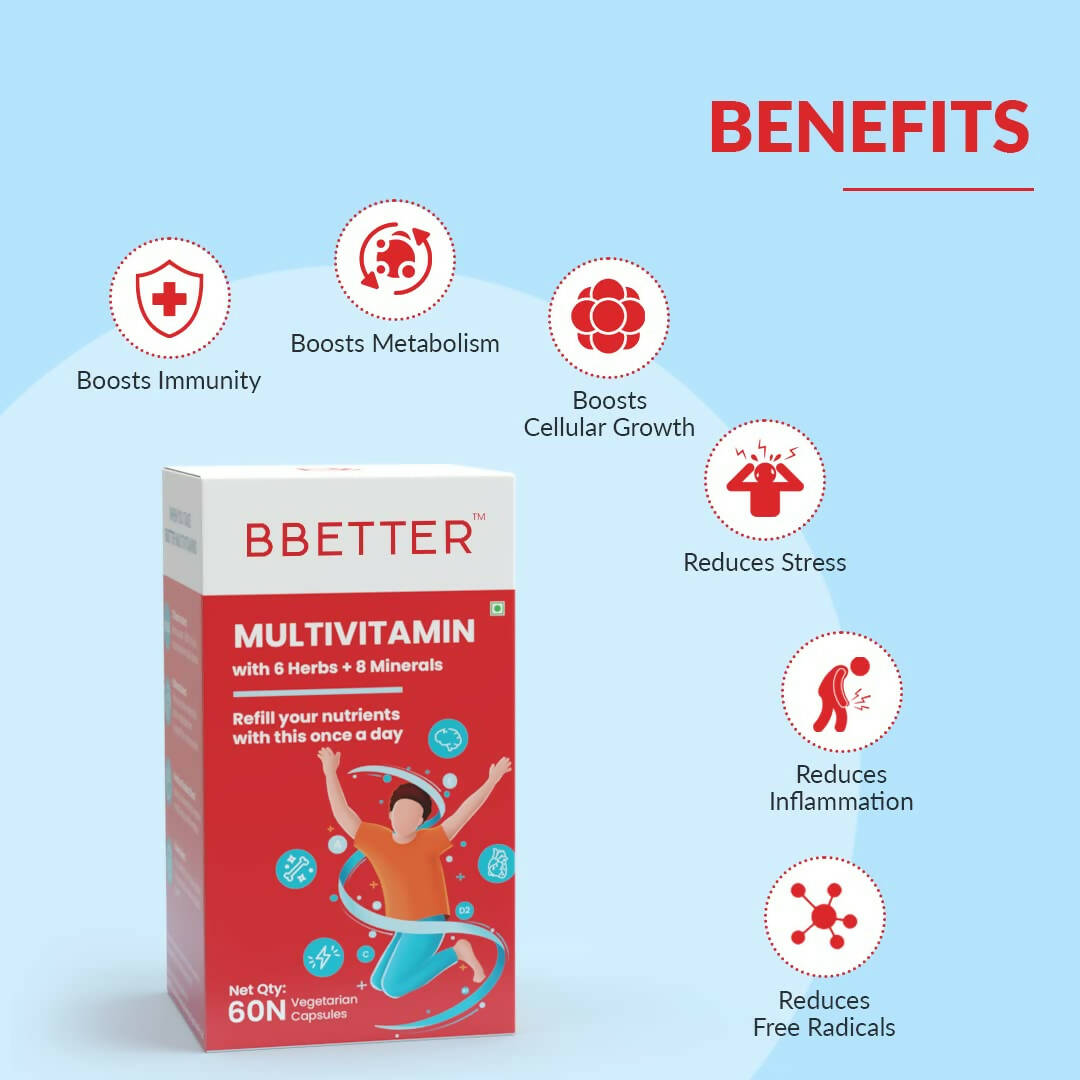 BBETTER Multivitamin Capsules for Men & Women | Grocsy