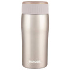 Borosil Cosmic Insulated Water Bottle Tumbler - 320ml (Gold) | Grocsy
