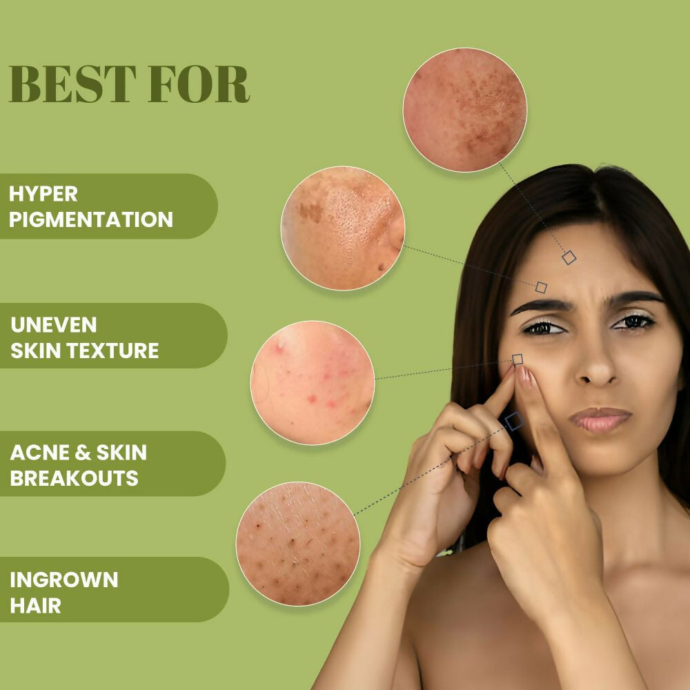 Wild Oak Korean Rice Radiant Glow Face Scrub | Grocsy